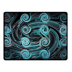 Background Neon Abstract Double Sided Fleece Blanket (small) 