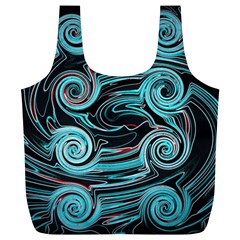 Background Neon Abstract Full Print Recycle Bag (xl) by HermanTelo