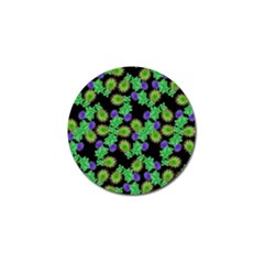 Flowers Pattern Background Golf Ball Marker