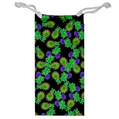 Flowers Pattern Background Jewelry Bag