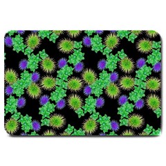 Flowers Pattern Background Large Doormat 