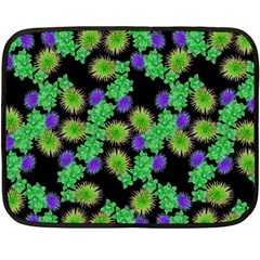 Flowers Pattern Background Fleece Blanket (mini)