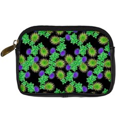 Flowers Pattern Background Digital Camera Leather Case