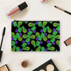 Flowers Pattern Background Cosmetic Bag (medium)