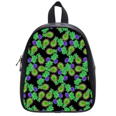 Flowers Pattern Background School Bag (small)