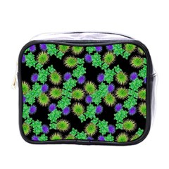 Flowers Pattern Background Mini Toiletries Bag (one Side)