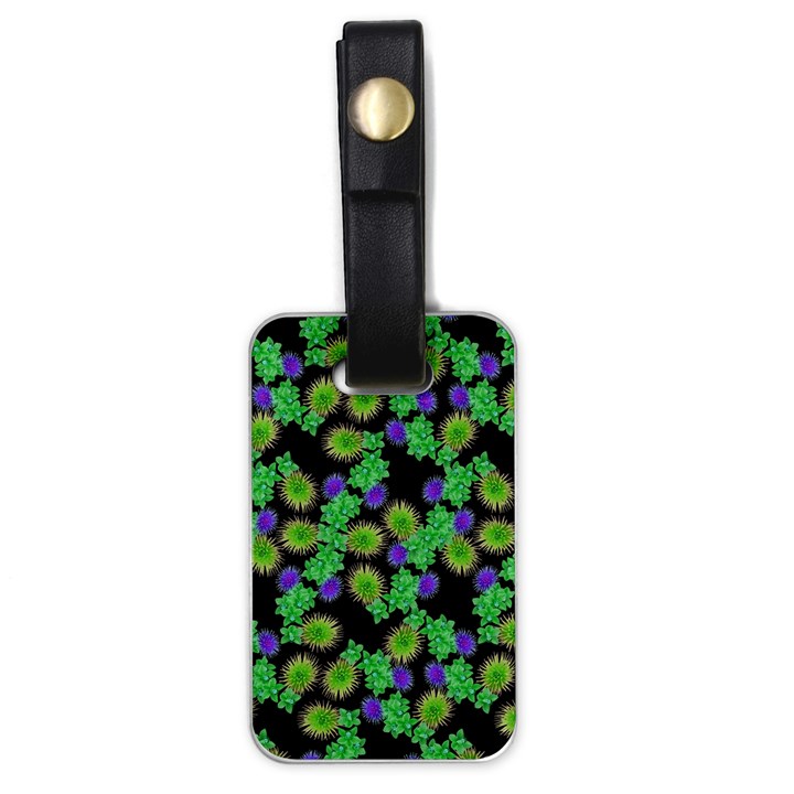 Flowers Pattern Background Luggage Tag (one side)