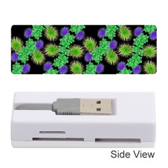 Flowers Pattern Background Memory Card Reader (stick)