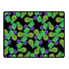 Flowers Pattern Background Double Sided Fleece Blanket (small) 