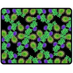 Flowers Pattern Background Double Sided Fleece Blanket (medium) 