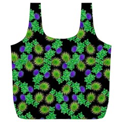 Flowers Pattern Background Full Print Recycle Bag (xl)