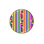 Rainbow Geometric Spectrum Hat Clip Ball Marker Front