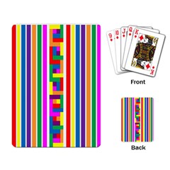 Rainbow Geometric Spectrum Playing Cards Single Design (rectangle) by Mariart