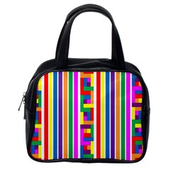 Rainbow Geometric Spectrum Classic Handbag (one Side) by Mariart