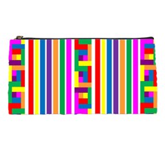 Rainbow Geometric Spectrum Pencil Cases by Mariart