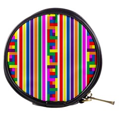 Rainbow Geometric Spectrum Mini Makeup Bag by Mariart