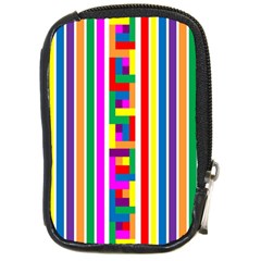 Rainbow Geometric Spectrum Compact Camera Leather Case by Mariart