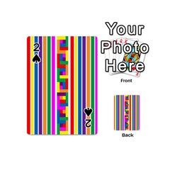 Rainbow Geometric Spectrum Playing Cards 54 Designs (mini) by Mariart