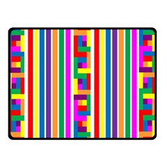 Rainbow Geometric Spectrum Double Sided Fleece Blanket (small)  by Mariart