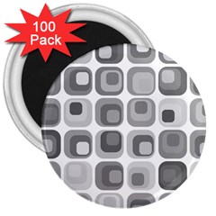 Zappwaits   Retro 3  Magnets (100 Pack) by zappwaits