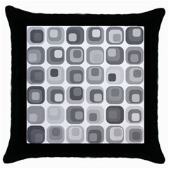 Zappwaits   Retro Throw Pillow Case (black) by zappwaits