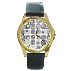 Zappwaits   Retro Round Gold Metal Watch by zappwaits