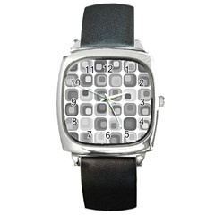 Zappwaits   Retro Square Metal Watch by zappwaits