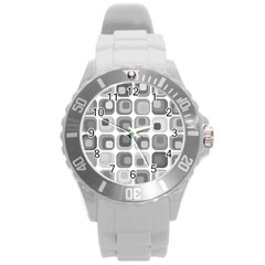 Zappwaits   Retro Round Plastic Sport Watch (l) by zappwaits