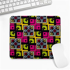 Squares Pattern                                  Large Mousepad by LalyLauraFLM