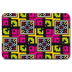 Squares Pattern                                  Large Doormat by LalyLauraFLM