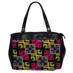 Squares Pattern                                  Oversize Office Handbag by LalyLauraFLM