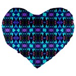 J 3 Large 19  Premium Flano Heart Shape Cushions Back