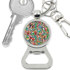 Colorful Paint Strokes On A White Background                                  Bottle Opener Key Chain by LalyLauraFLM