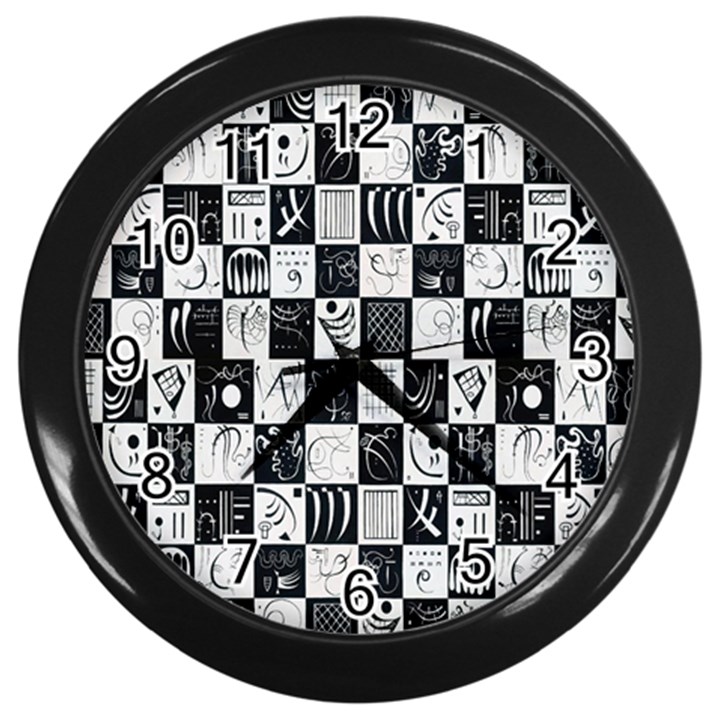 J 8 Wall Clock (Black)