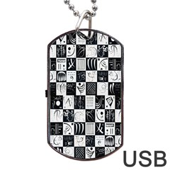 J 8 Dog Tag USB Flash (One Side)