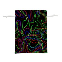 Neon Waves                              Lightweight Drawstring Pouch (l)