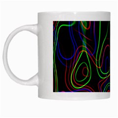 Neon Waves                                  White Mug by LalyLauraFLM