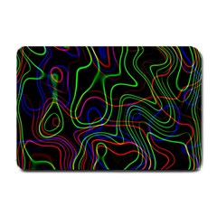 Neon Waves                                  Small Doormat by LalyLauraFLM