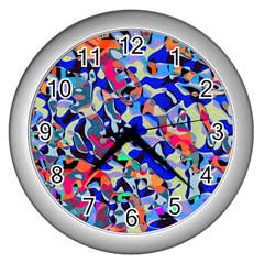 Misc Shapes                                  Wall Clock (silver) by LalyLauraFLM