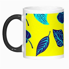 Leaves On A Yellow Background                                  Morph Mug by LalyLauraFLM