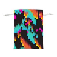 Rectangles in retro colors                              Lightweight Drawstring Pouch (L)