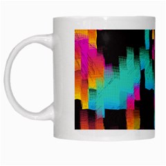 Rectangles in retro colors                                  White Mug