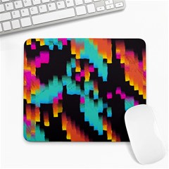 Rectangles in retro colors                                  Large Mousepad