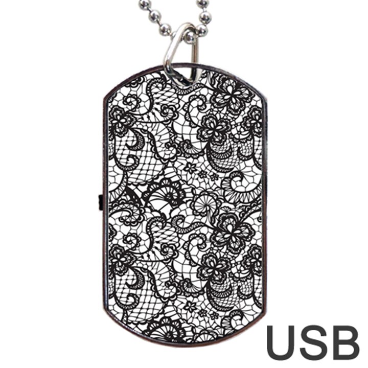 Encaje Dog Tag USB Flash (One Side)