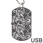 Encaje Dog Tag USB Flash (Two Sides) Back