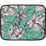 Vintage Floral Pattern Fleece Blanket (Mini) 35 x27  Blanket