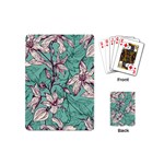 Vintage Floral Pattern Playing Cards Single Design (Mini) Back