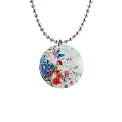 Floral Bouquet 1  Button Necklace by Sobalvarro