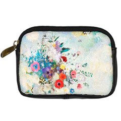 Floral Bouquet Digital Camera Leather Case by Sobalvarro