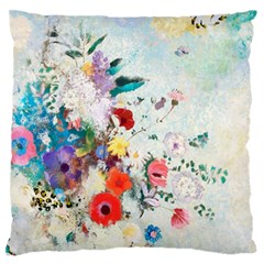 Floral Bouquet Large Flano Cushion Case (two Sides) by Sobalvarro